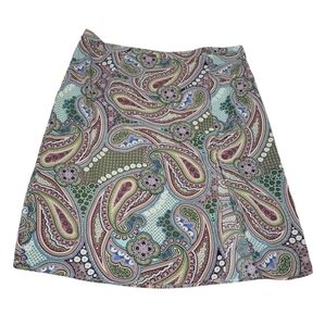 2 FOR💲1️⃣ SHEIN Multi-coloured Paisley Print Lightweight Midi Skirt Size 3X